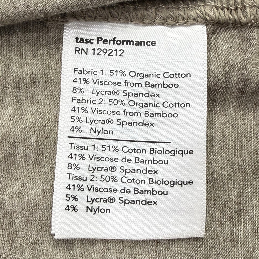 Tasc Carrollton 1/4 Zip Pullover Men's XXL NWT Organic Cotton Bamboo Stretch - Picture 10 of 11
